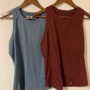 5. 11 Lot of 2 tank tops blue and red
